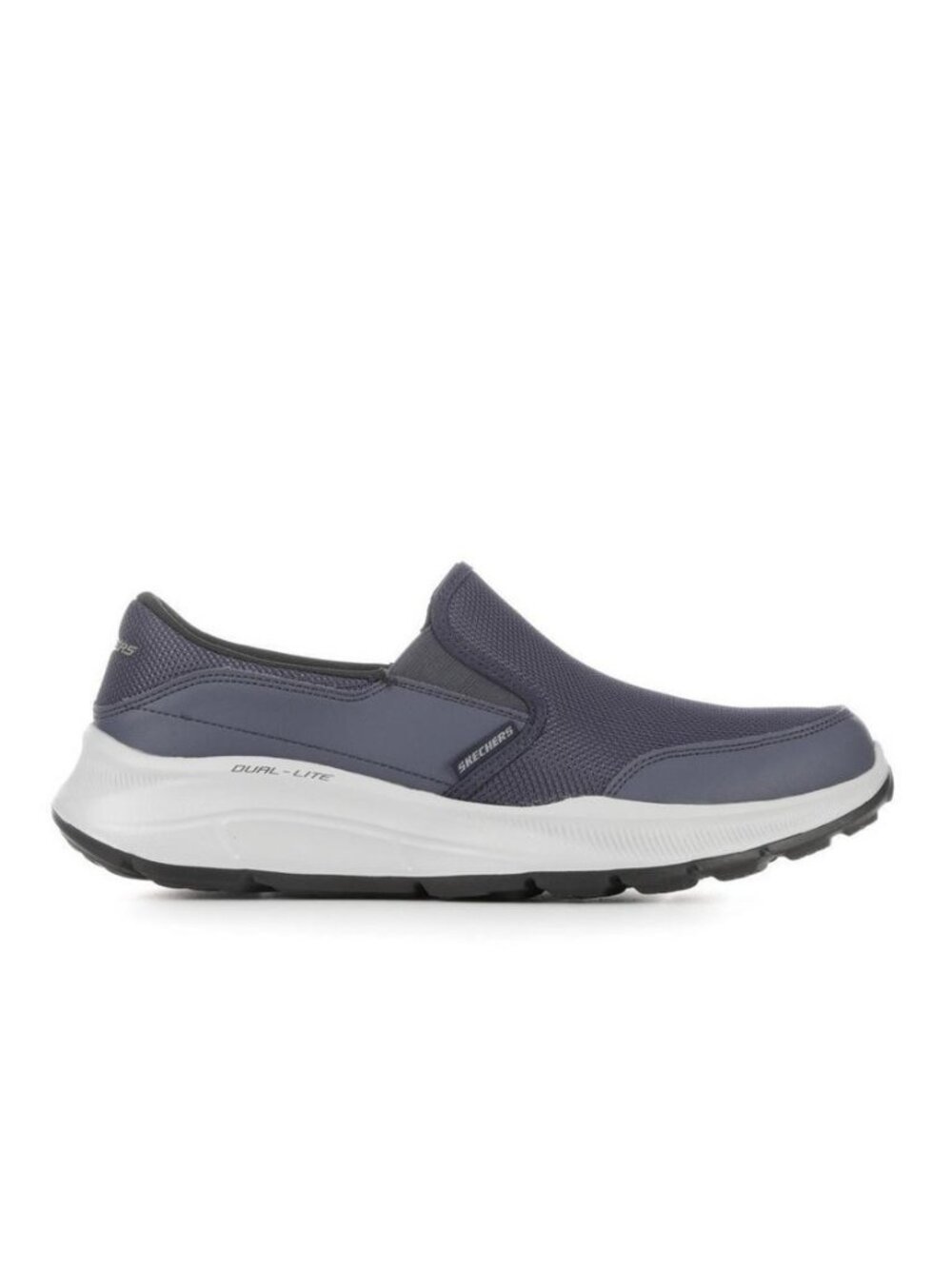 NEW Skechers Relaxed Fit Equalizer 5.0 Mens 8 Blue navy Dual-Lite slip on shoes